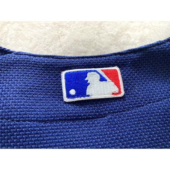 MLB Chicago Cubs Jersey Mens 2XL Major League Baseball Blue Cubbies Blank Merch - Picture 12 of 12